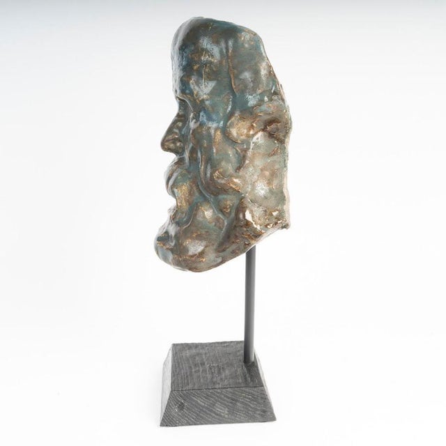 Ceramic Mask by Arthur Craco, 1900s For Sale - Image 4 of 7