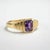 SIlver, Gold Round Amethyst Ring For Men's. Mens Solitaire Amethyst Ring. Emerald Cut Amethyst Ring. Metal: 925 silver...
