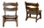 Brutalist Oak Lounge Chairs from Dittmann & Co., 1960s, Set of 2 For Sale