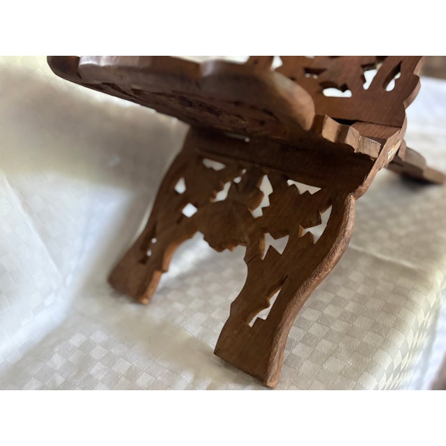 Mid 20th C Hand Carved Book Stand For Sale - Image 4 of 15