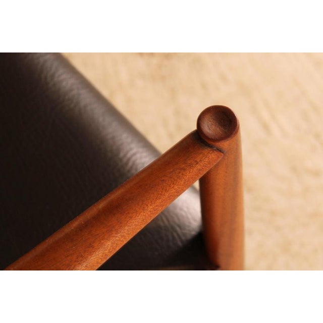 Black Mid-Century Modern Teak Dining Chairs from McIntosh, 1960s, Set of 6 For Sale - Image 8 of 12
