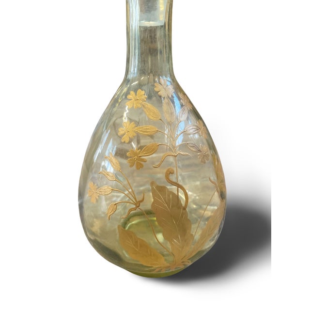 Decanter in Gilded Crystal from Baccarat, 1900s For Sale - Image 11 of 13