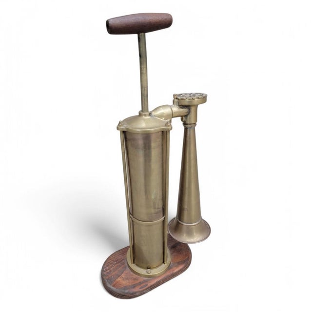 Antique Nautical Tyfon Brass Foghorn Malmo Sweden Kockums Mek Verkstad This antique Tyfon nautical brass foghorn...