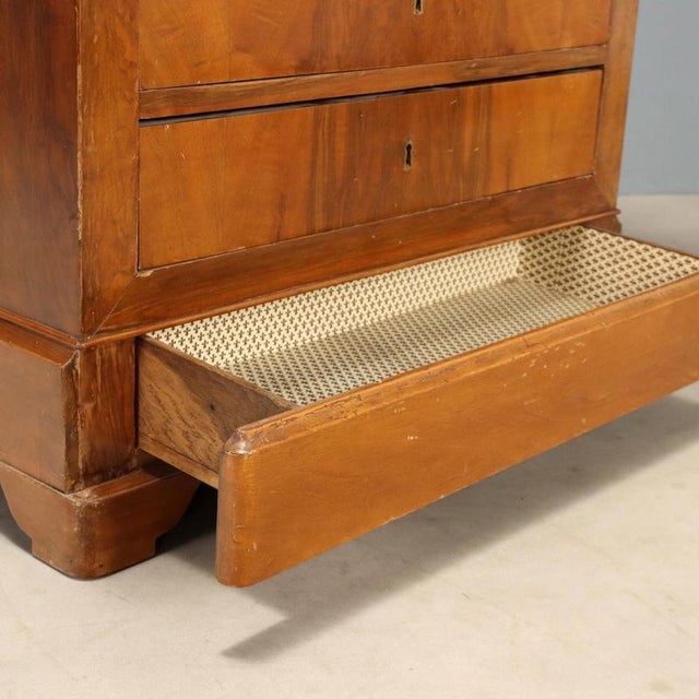 Carlo X Walnut Secretaire with Oak Interiors For Sale - Image 10 of 15