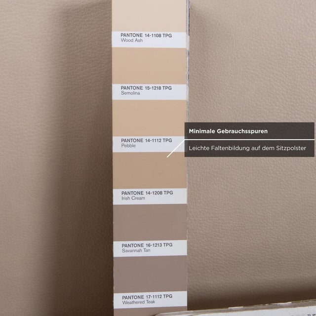 Beige Ruf Veronesse QLX Leather Bed Beige Cream Sand For Sale - Image 8 of 14