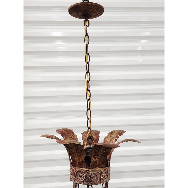 Niermann Weeks Iron & Crystal Chandelier For Sale - Image 11 of 17