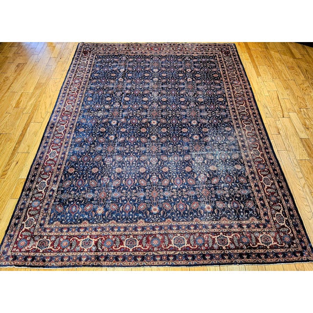 "This exceptional oversized Persian Mahal Sultanabad carpet, woven in the first quarter of the 20th century, embodies the...