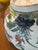 Blue Vintage Japanese Imari-Style Decorative Bowl- Hand Painted Floral and Bird Motif For Sale - Image 8 of 9