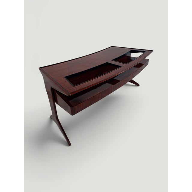Mid-Century Italian Presidential Executive Desk by Vittorio Dassi, 1956 For Sale - Image 11 of 18
