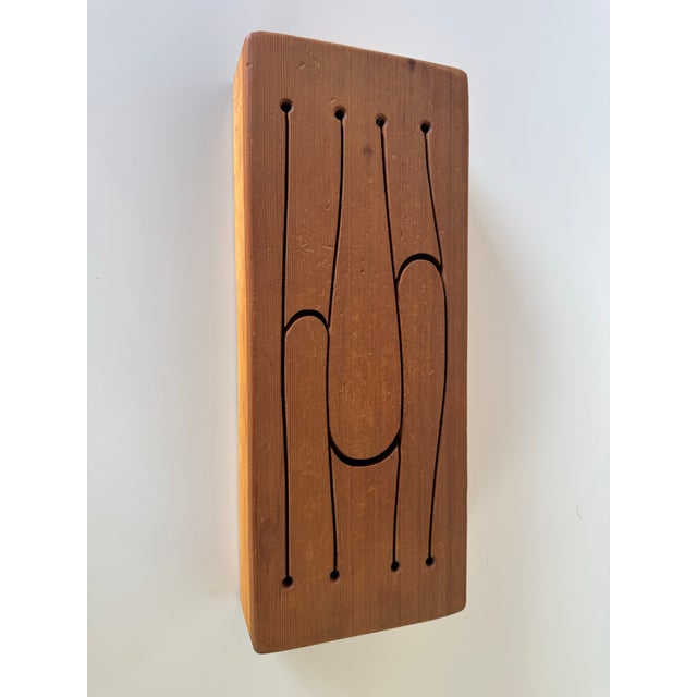1970s Mid-Century Handmade – Sculptural Percussion Instrument Wooden Tongue Drum/ Sold For Sale - Image 12 of 12