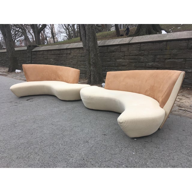 Vladimir Kagan MidCentury Bilbao Sofas a Pair Chairish