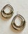 Vintage Boho Chic Mixed Metal Double Hoop Statement Earrings For Sale - Image 4 of 8