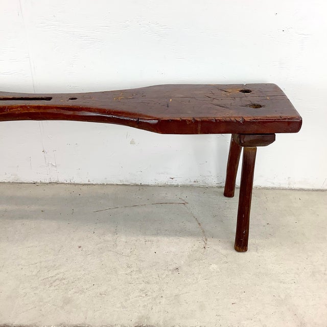 Rustic Primitive Cobblers Bench For Sale - Image 9 of 12