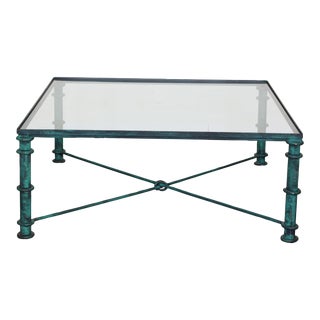 Vintage Giacometti Style Iron Coffee Table For Sale