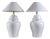 White Table Lamps by Tommaso Barbi, 1970s, Set of 2 For Sale