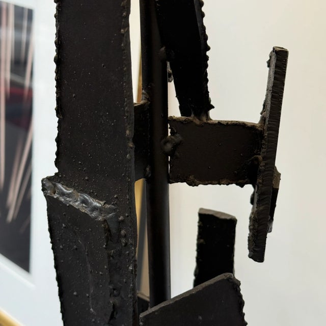 Black 1960s Richard Barr Iron Brutalist Table Lamps for Laurel Lamp Co. - a Pair For Sale - Image 8 of 11