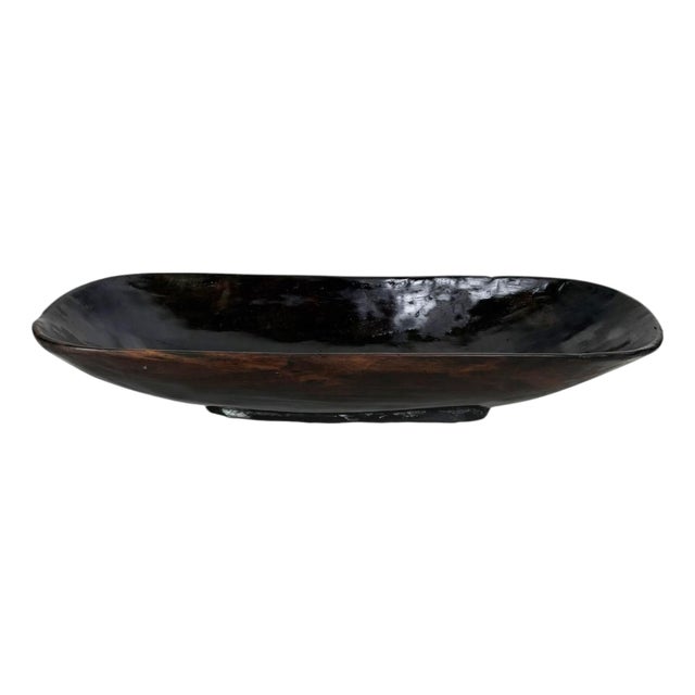 Wooden Fruit Basket with Antique Patina, France, 1960 For Sale
