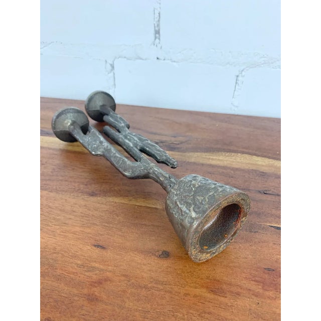 Vintage Brutalist Candleholder, 1960s, in Very Good conditions. Designed 1960 to 1969