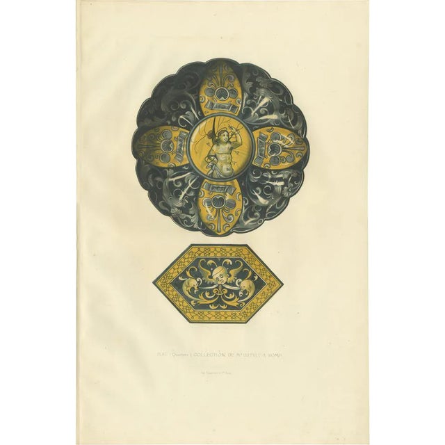 Delange, Illustration of a Plate of Mr. Dutuit, 1869, Print For Sale