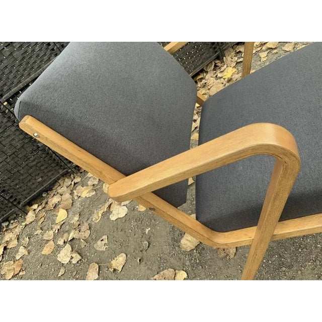 Bauhaus Easy Chair by Selman Selmanagic for VEB Deutsche Werkstätten Hellerau, German USSR, 1950s For Sale - Image 12 of 13