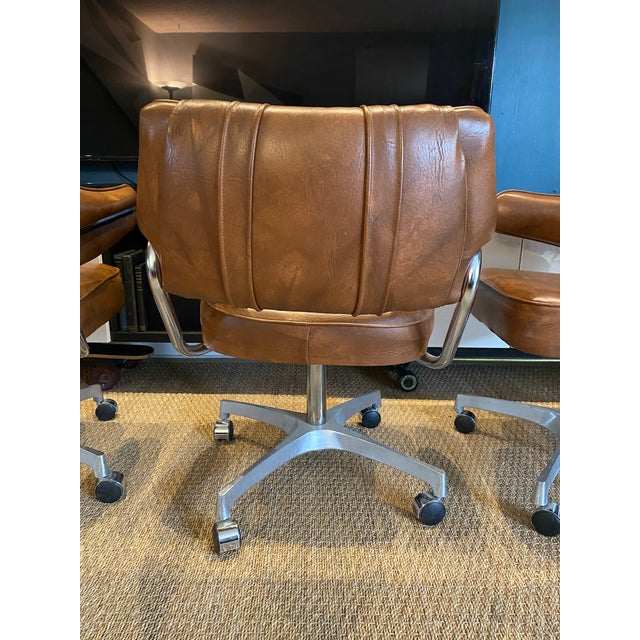 Mid 20th Century Swivel Dining Chairs on Casters by Brody Furniture ChicagoSet of 4 Chairish