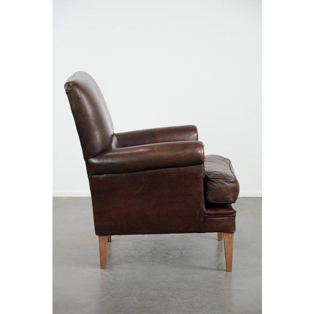 Vintage Armchair in Sheepskin For Sale - Image 3 of 17