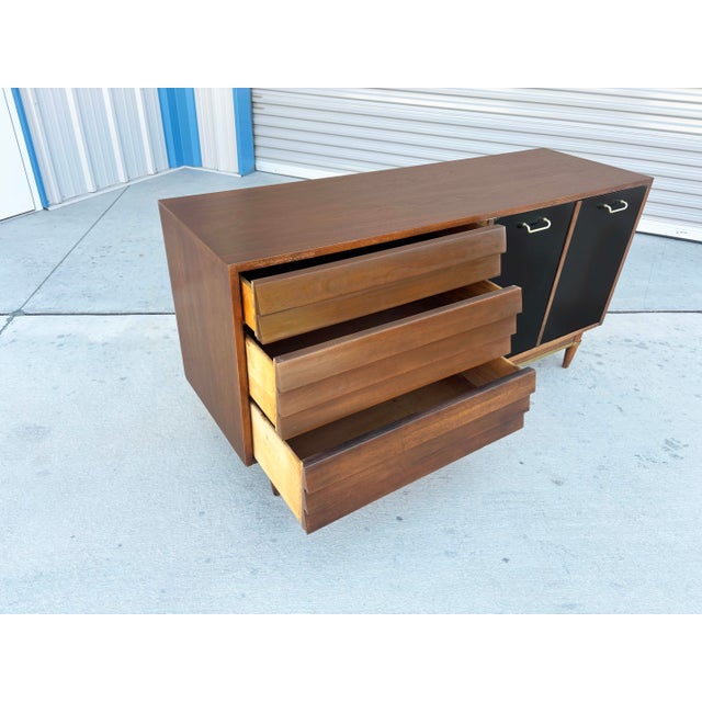 Wood 1960s Mid Century Walnut Dresser by Merton L. Gershun For Sale - Image 7 of 14