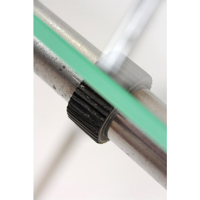 Large Bauhaus Functionalist Plant Stand in Chromed Steel and Glass, Former Czechoslovakia, 1930s For Sale - Image 6 of 13