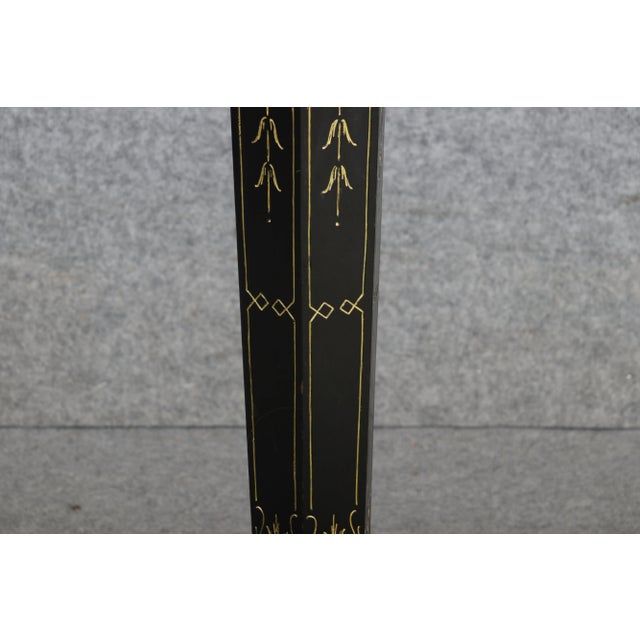 Antique Art Nouveau Floral Column in Black Gold, 1900 For Sale - Image 10 of 18