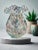 The Vintage Attributed Murano Art Glass Ruffled Top Confetti Multi Color Vase is a beautifully handcrafted piece of mid-...