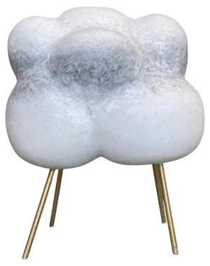 Cloud with Bronze Sticks Marble Sculpture by Tom Von Kaenel
