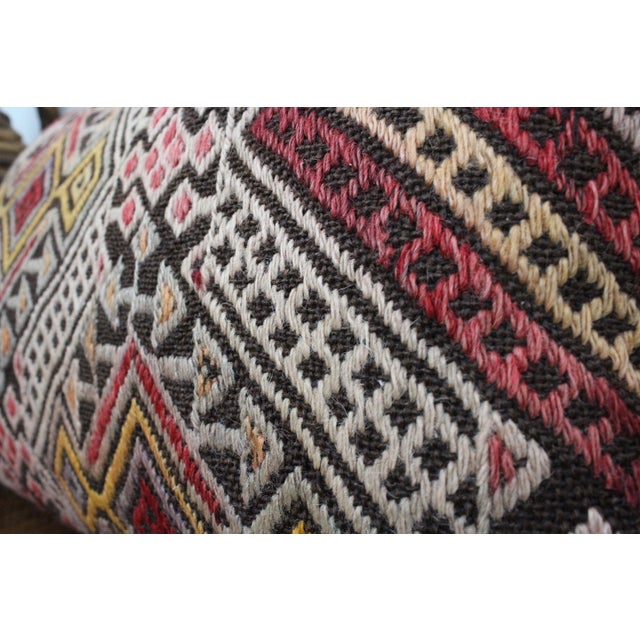Textile Turkish Kilim Decorative Pillow Cover - 12"x19.5" For Sale - Image 7 of 11