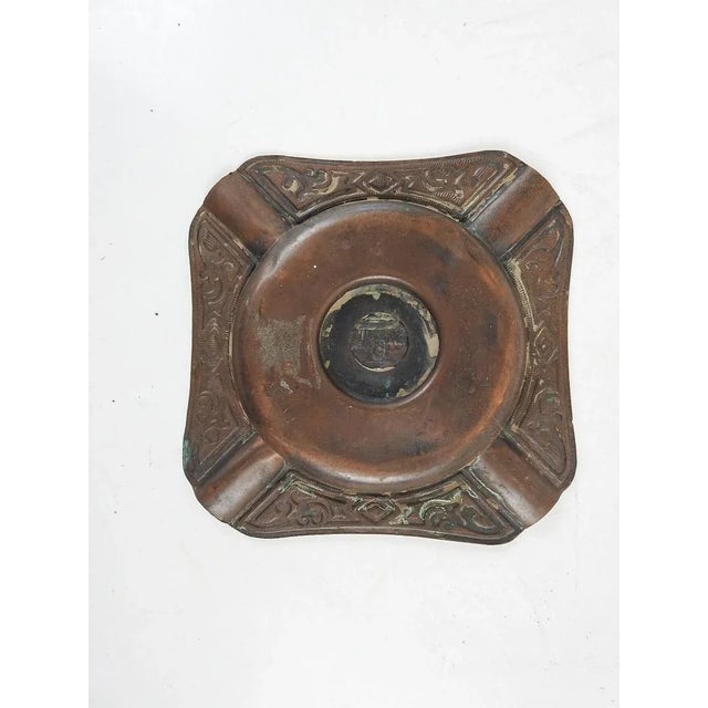 Art Deco Vintage 1920s Copper Santa Catalina Island Ashtray New Casino Souvenir For Sale - Image 3 of 4