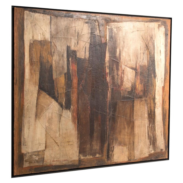 G. Martinelli, Composition, Oil on Cardboard, 1962 For Sale