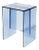 Modern Transparent Blue Acrylic Side Table For Sale