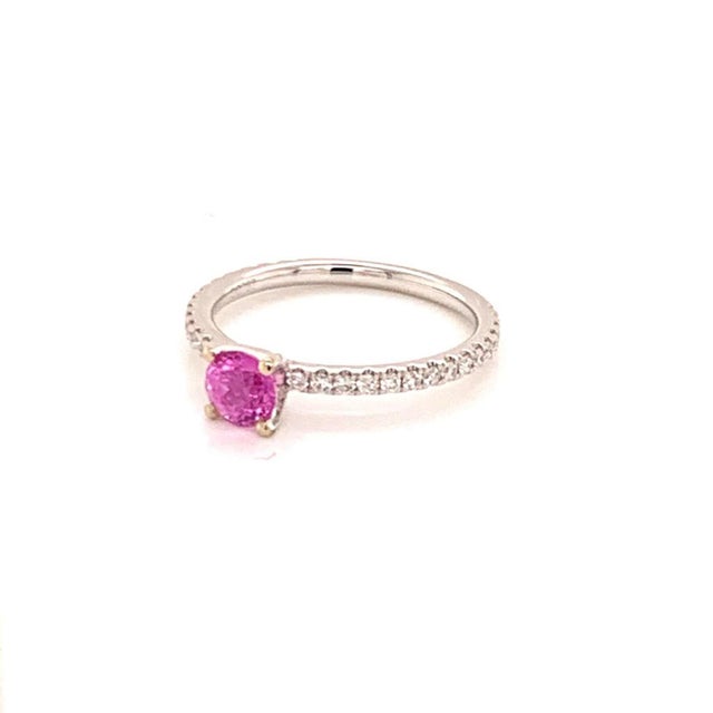 Natural Finely Faceted Quality Rubellite Tourmaline Diamond Ring 6.5 18k Gold 1.04 TCW Women Certified $1,550 821768 This...