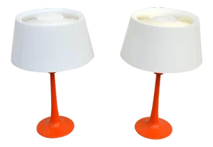 1960s Vintage Gerald Thurston for Lightolier Table Lamps - a Pair