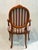 French Late 20th Century Louis XVI Style Oval Back Striped Upholstered Armchair For Sale - Image 3 of 10