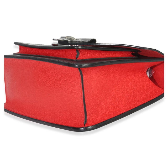 Animal Skin Black Red Blue Epi Neo Monceau Bag For Sale - Image 7 of 9
