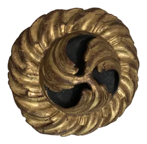 19th Century Traditional Giltwood Decorative Roundel