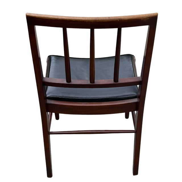 Mid-Century Modern Mid 20th Century Davis Cabinet Company Walnut Dining Chairs For Sale - Image 3 of 5