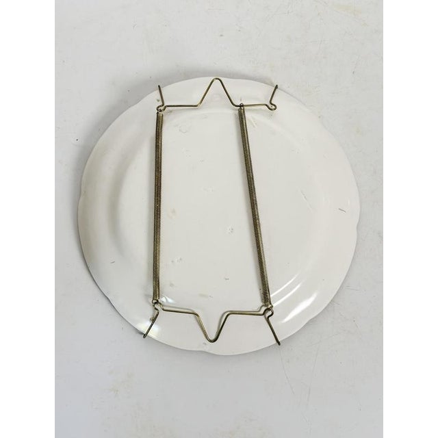 Ceramic Antique French Ceramic Plates, 1800s, Set of 2 For Sale - Image 7 of 17