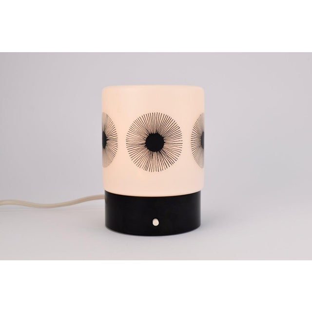 Glass Vintage Atomic Age Dandelion Accent Table Light by Erco Leuchten For Sale - Image 7 of 10