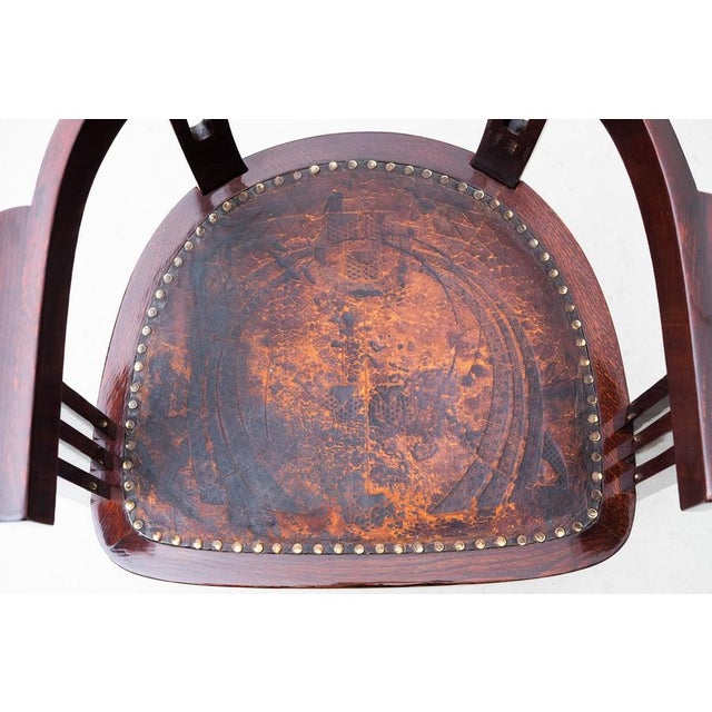 Antique Art Nouveau Armchairs by Anton Pospischil Jr., 1900, Set of 2 For Sale - Image 15 of 18