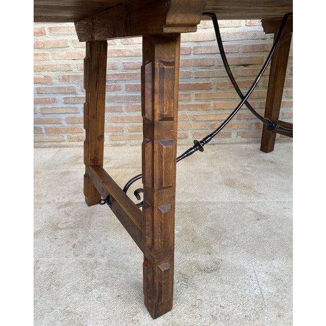 Antique Spanish Oak Work Table, 1800s For Sale - Image 10 of 16