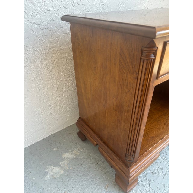 L. & J.G. Stickley, Inc. Stickley Brothers Solid Cherry Nightstand Sidetable For Sale - Image 4 of 8