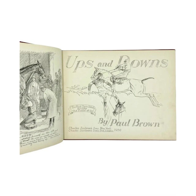 Paper Ups and Downs by Paul Brown 1936 First Edition Equestrian Hardcover Book For Sale - Image 7 of 16