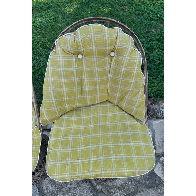 Vintage Russell Woodard Spun Fiberglass Patio Chairs, a Pair, Attributed For Sale - Image 12 of 14