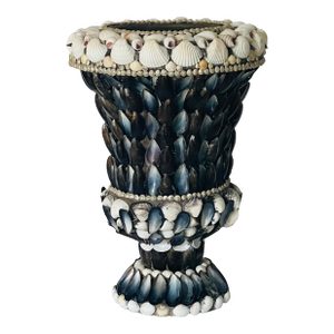 1970s Dramatic Sea Shell Encrusted Planter