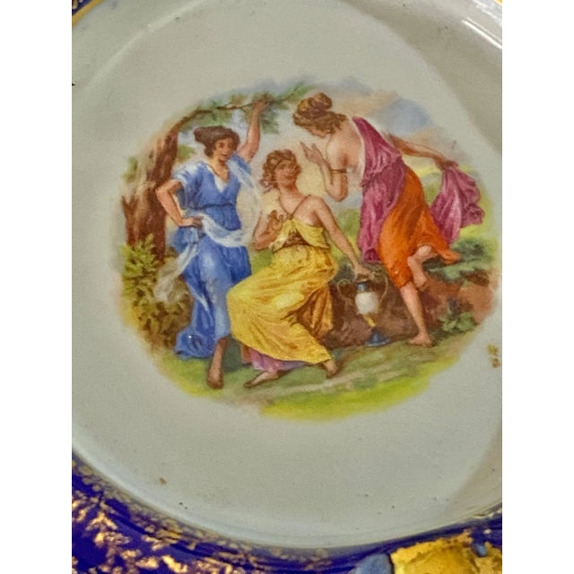 Hand-Painted Porcelain Ashtray, Early 20th Century For Sale - Image 5 of 8